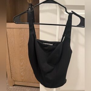 Abercrombie & Fitch Women’s Bustier Crop Tank Top Shirt Black Skims S